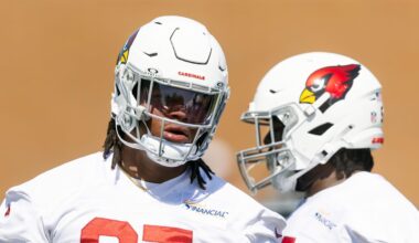 Jun 10, 2025; Tempe, AZ, USA; Arizona Cardinals defensive lineman Walter Nolen III (97) during minicamp at the teams Arizona Cardinals Training Facility. Mandatory Credit: Mark J. Rebilas-Imagn Images