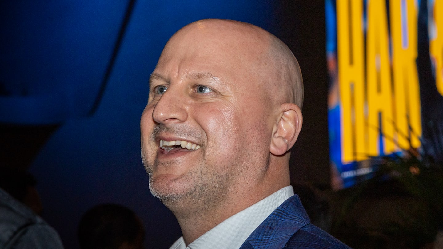 Introductory press conference of Chargers Head Coach Jim Harbaugh at YouTube Theater in Inglewood