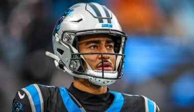 Carolina Panthers quarterback Bryce Young