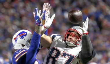 Despite revealing statistic Rob Gronkowski picks Patriots over Bills for AFC title