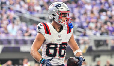 Patriots' Efton Chism III Shows Up to Support Boston Marathon Efforts