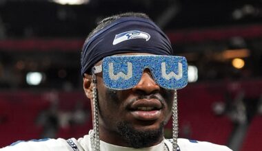 Nick Emmanwori of the Seattle Seahawks celebrates