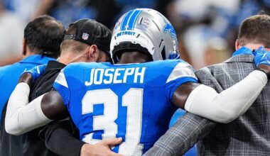 Detroit Lions Kerby Joseph Suffers Knee Injury Setback