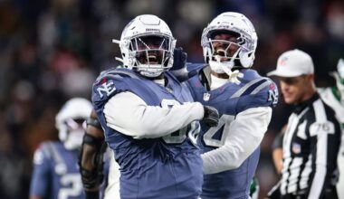 New England Patriots defensive tackle Christian Barmore