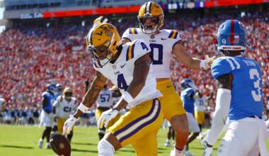 LSU Football Wide Receiver, Oklahoma Transfer Labeled 'Biggest Bust' in Portal