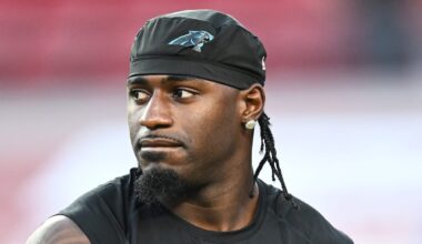 Carolina Panthers wide receiver Xavier Legette