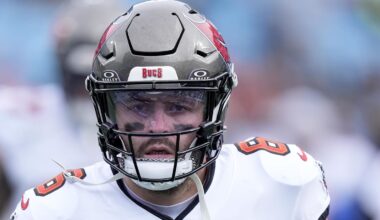 Tampa Bay Buccaneers quarterback Baker Mayfield has hit a new low after the team's latest loss. (Mandatory Credit: Jim Dedmon-Imagn Images)