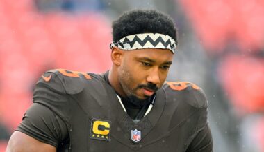 Cleveland Browns defensive end Myles Garrett