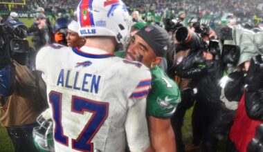 Former All-Pro chooses between Josh Allen, Jalen Hurts ahead of Bills-Eagles matchup