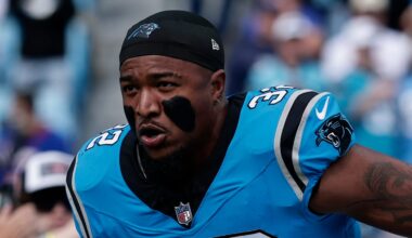 Carolina Panthers linebacker Trevin Wallace