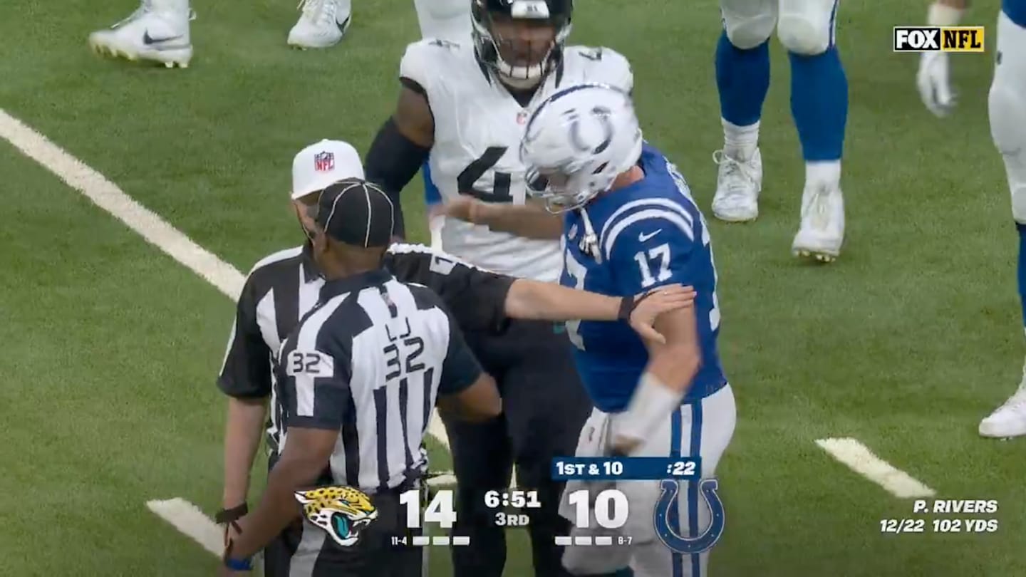 A Very Angry Philip Rivers Went Off on Refs During Key Moment in Jaguars-Colts Game