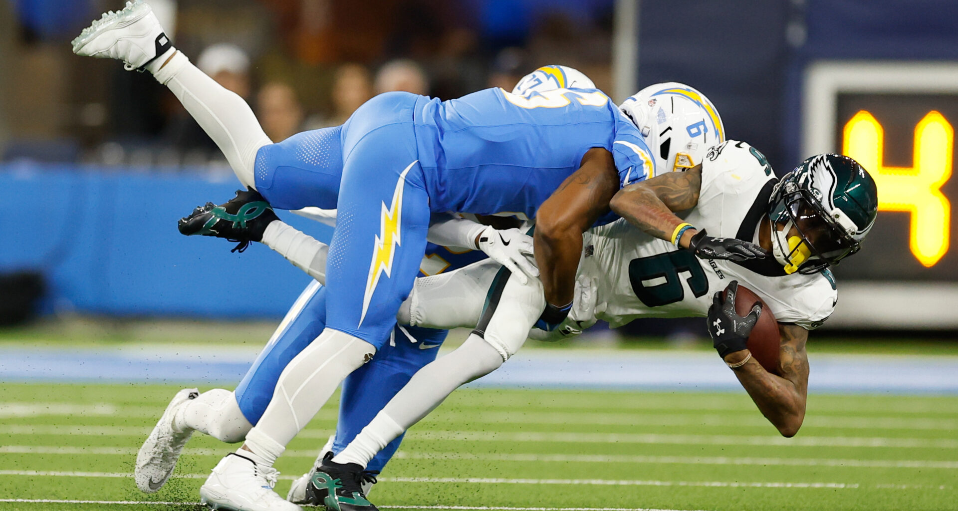 NFL upholds 2-game of Chargers' Denzel Perryman for helmet-to-helmet hit against Cowboys