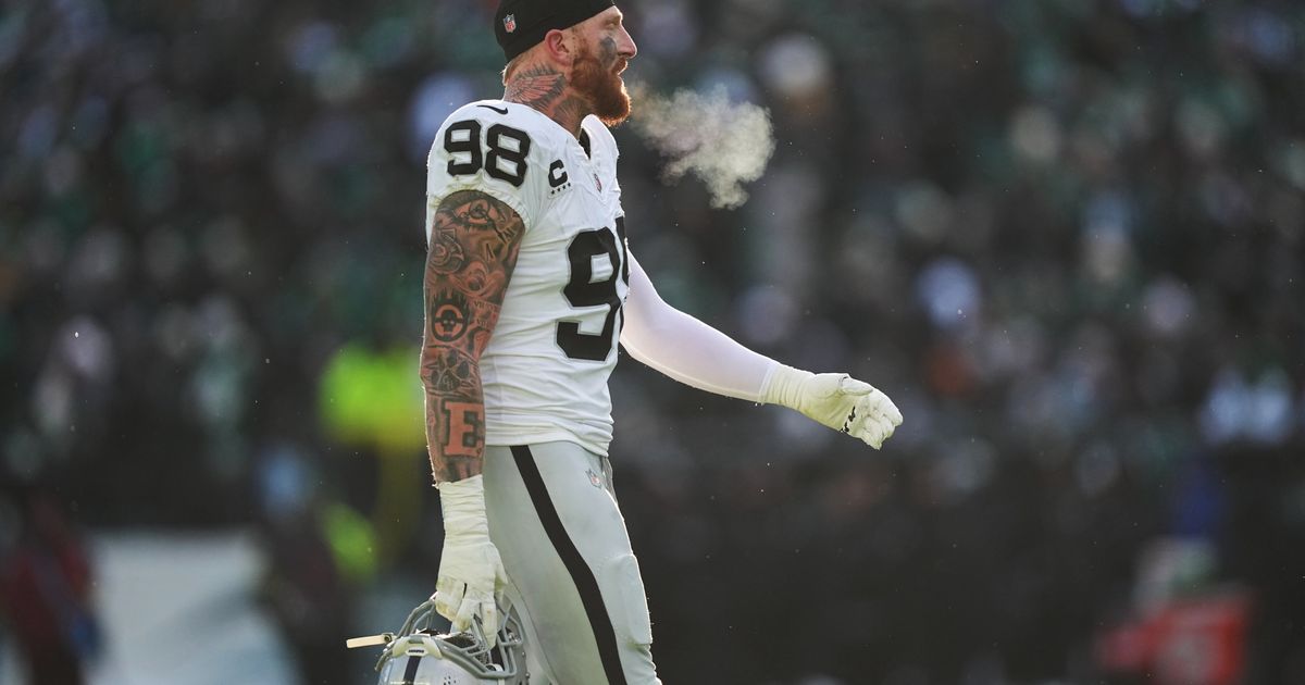 With top draft pick in play, Raiders bench banged-up Maxx Crosby for game vs. Giants :: WRAL.com