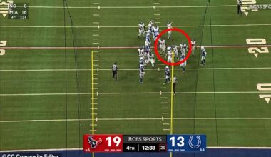 Fairbairn's kick flew directly above the upright, making it difficult to read for TV viewers