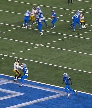 Officials ruled that star receiver Amon-Ra St. Brown committed an offensive pass interference