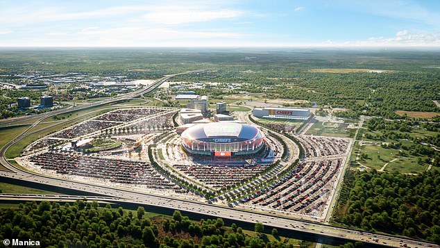 Renderings of a potential Kansas-based stadium for the Chiefs were released in May 2024