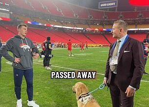 Bo Nix faced his fears as he petted Kirk Herbstreit's dog