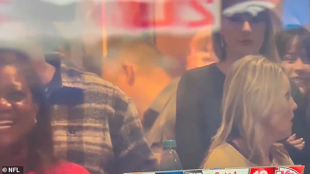 Swift was pictured at Arrowhead on Christmas Day - potentially Kelce's last home game