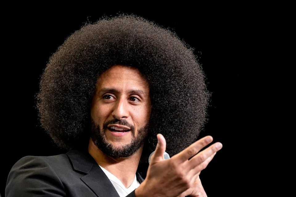 Bloomberg via Getty Images - PHOTO: Colin Kaepernick, former NFL quarterback and founder and chief executive officer of Lumi, during TechCrunch Disrupt in San Francisco, Oct. 30, 2024.