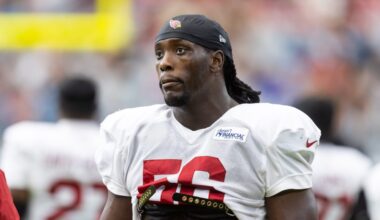 Arizona Cardinals DE Darius Robinson upset with 2025 season, gives Gannon credit