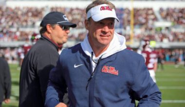 College football power ratings: Ole Miss drops out after Lane Kiffin departure