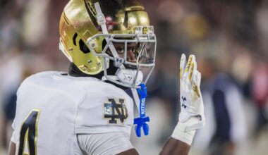 Notre Dame running back Jeremiyah Love