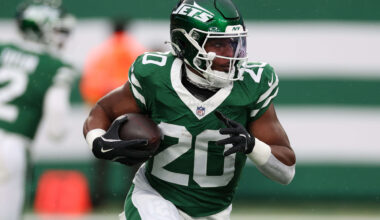 Breece Hall of the New York Jets