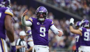 McCarthy, Vikings rebound with 31-0 win over reeling Commanders, who lose Daniels to injury again