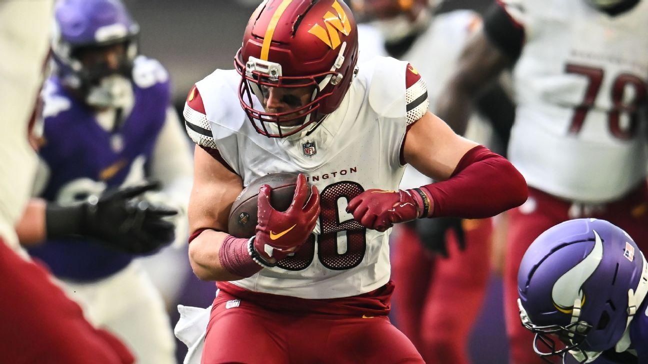 Washington Commanders confirm Zach Ertz suffered torn ACL