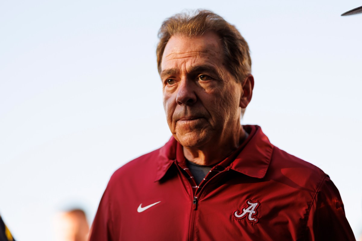 Former head coach Nick Saban of the Alabama Crimson Tide.