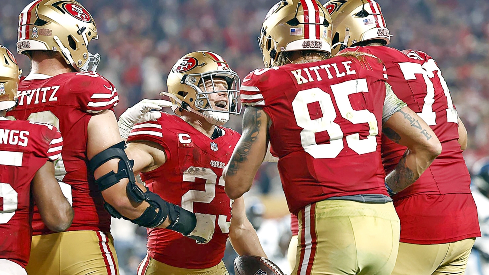 George Kittle: 49ers RB Christian McCaffrey has 'years left in the tank'