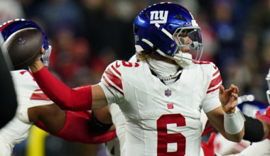 Jaxson Dart of the New York Giants