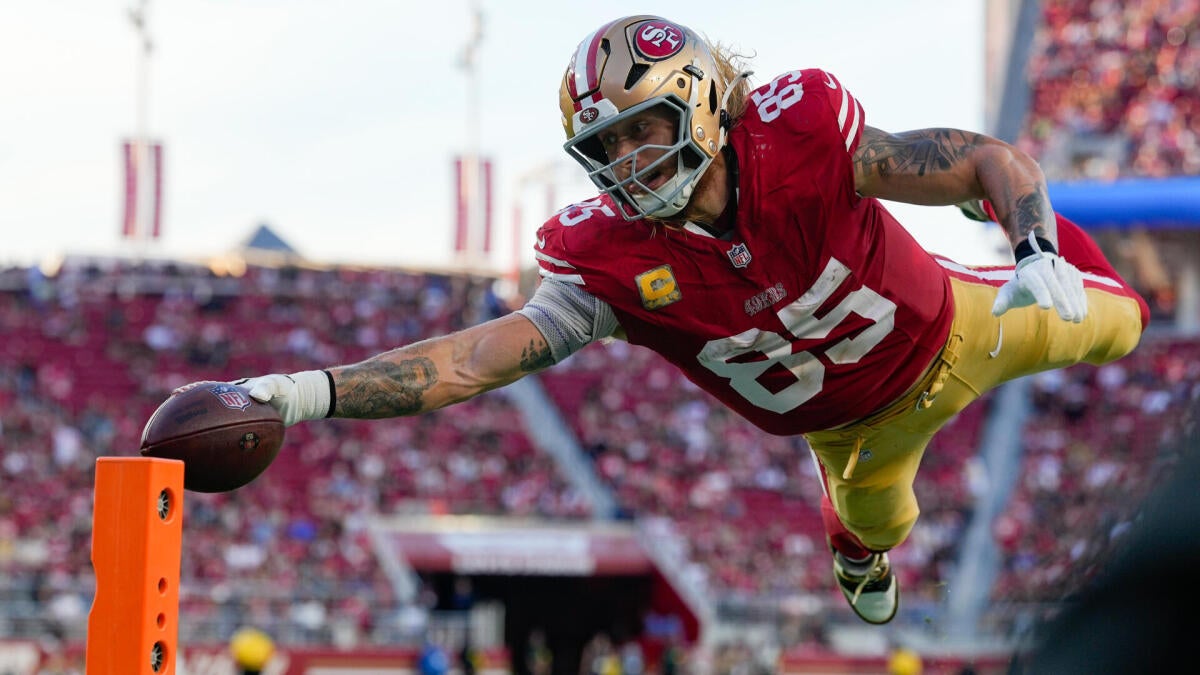 George Kittle among anytime touchdown scorer bets for 49ers vs. Titans