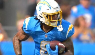 Omarion Hampton among anytime touchdown scorer bets for Chargers vs. Chiefs