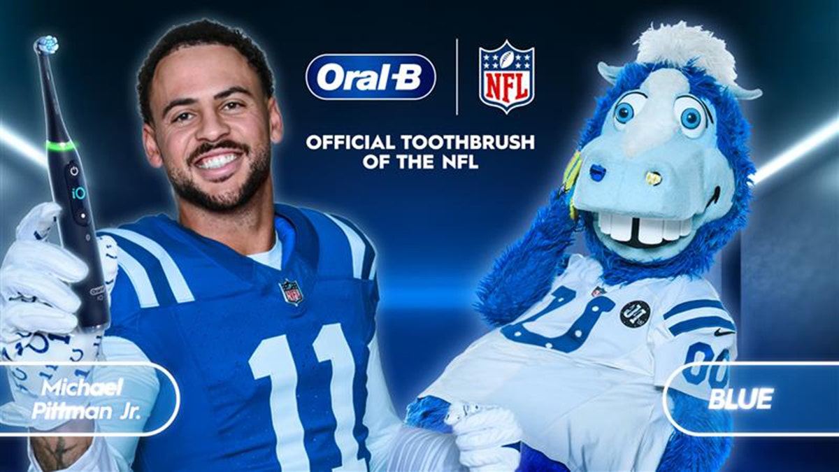 Michael Pittman Jr and Blue for Oral-B