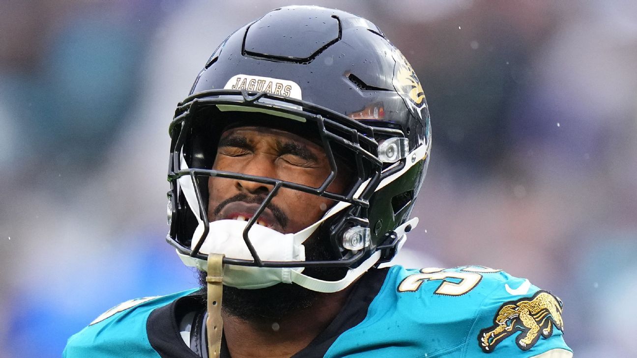 Jaguars RB Bhayshul Tuten (finger) out weeks, source says