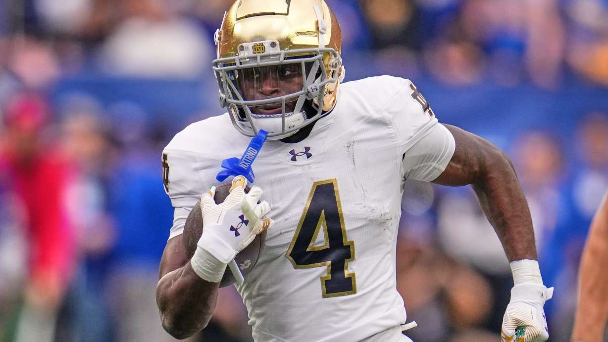 Notre Dame running back Jeremiyah Love announces he's entering NFL draft