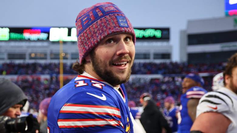 Bills quarterback Josh Allen has been compared to Drake Maye of the Patriots.