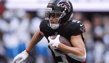 Drake London of the Atlanta Falcons