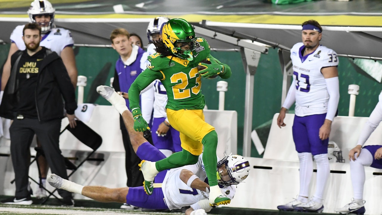 Oregon Ducks beat James Madison 51-34 in College Football Playoff