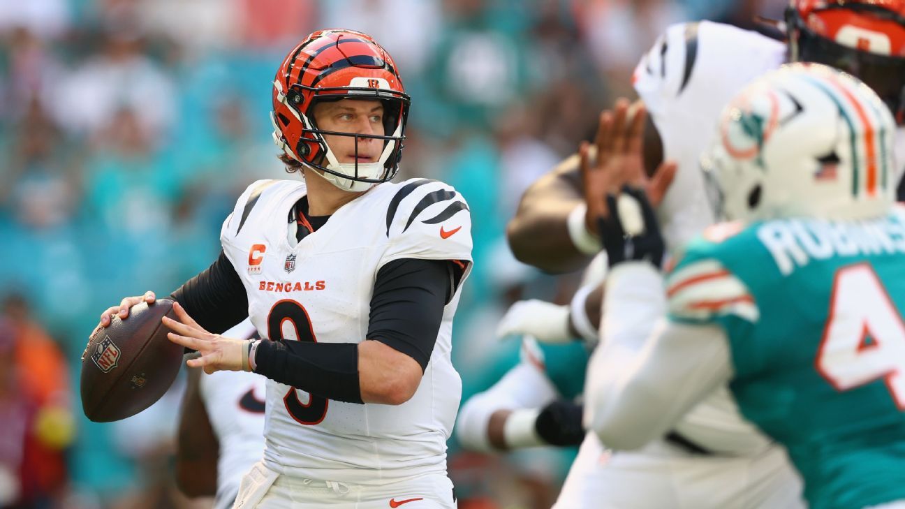 Joe Burrow, 'having fun' again, leads Bengals past Dolphins