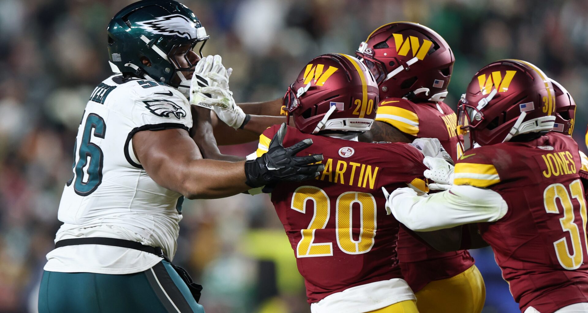 Eagles OL Tyler Steen Called 'Legend' After Wild Week 16 Brawl