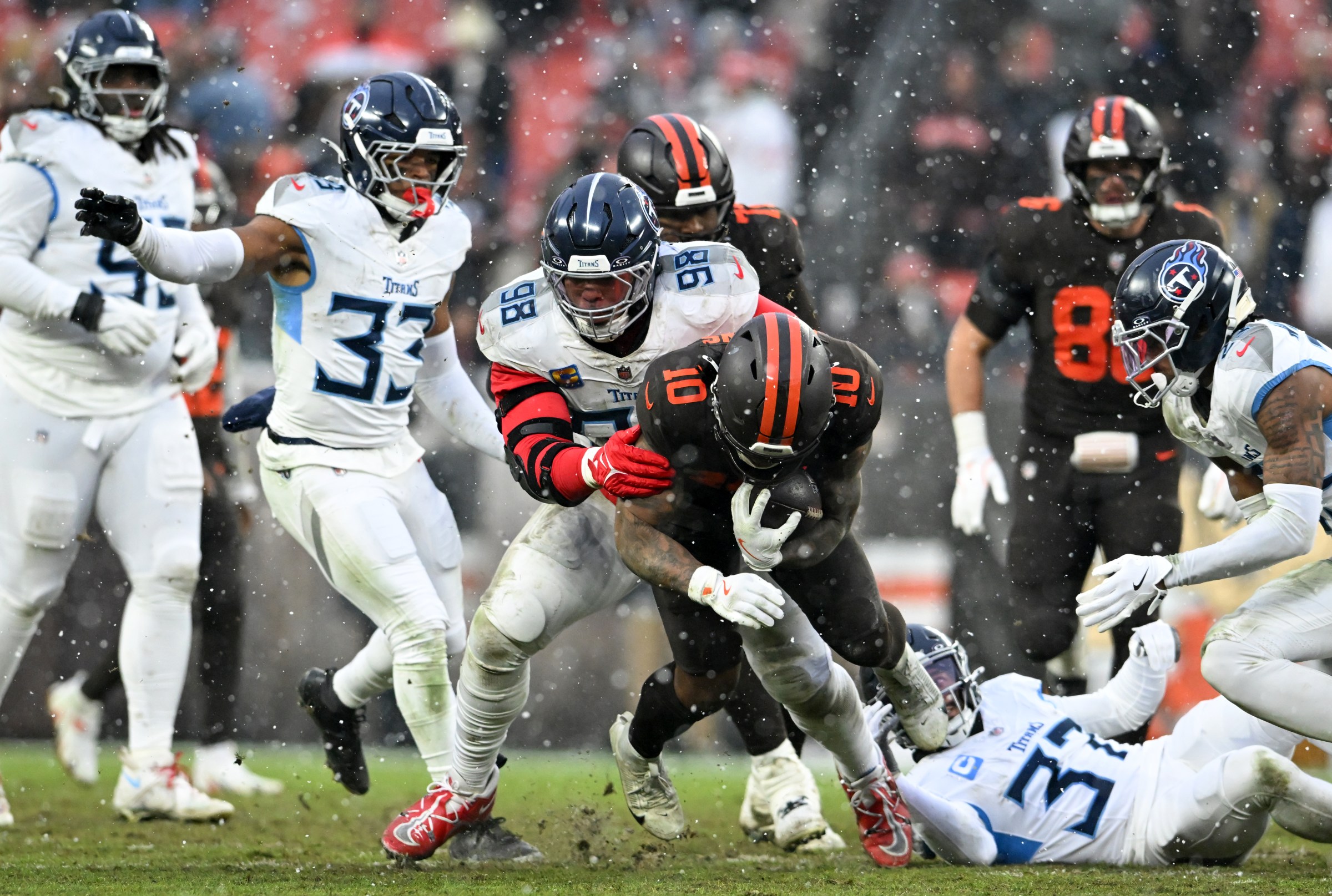 Browns line, QB play dramatically hurting RB Quinshon Judkins’ performance
