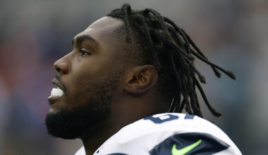 Seattle Seahawks Charles Cross pregame Rams 2025...