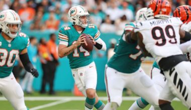 Dolphins' Quinn Ewers makes 1st NFL start, expected to remain QB1
