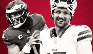 Can Jalen Hurts or Josh Allen break the career rushing TD record?