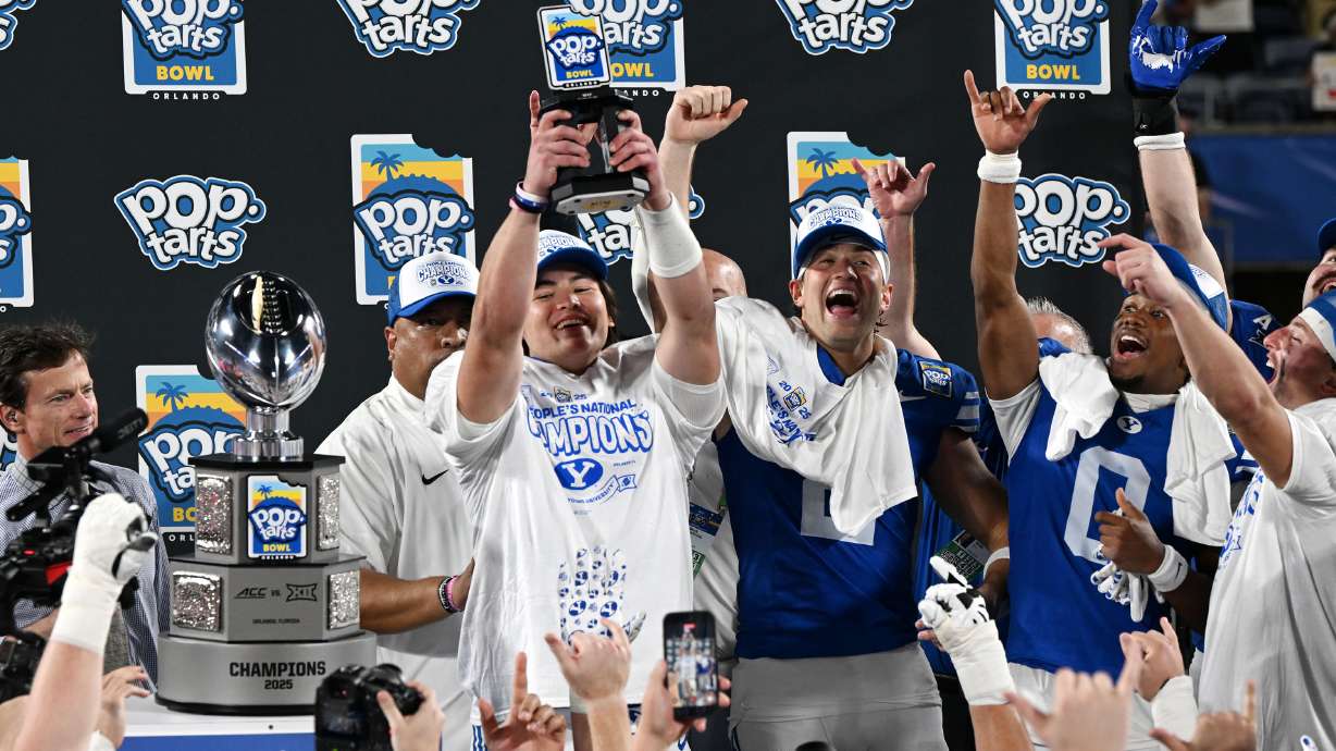 Crazy good: No. 12 BYU rallies for 25-21 win over No. 22 Georgia Tech in Pop-Tarts Bowl