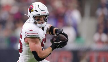 Cardinals' Trey McBride sets NFL's single-season tight end receptions record