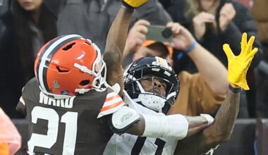 Cleveland Browns cornerback Denzel Ward vs. Pittsburgh Steelers, December 28, 2025