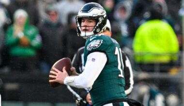 Eagles will rest Jalen Hurts, start Tanner McKee against Commanders in Week 18